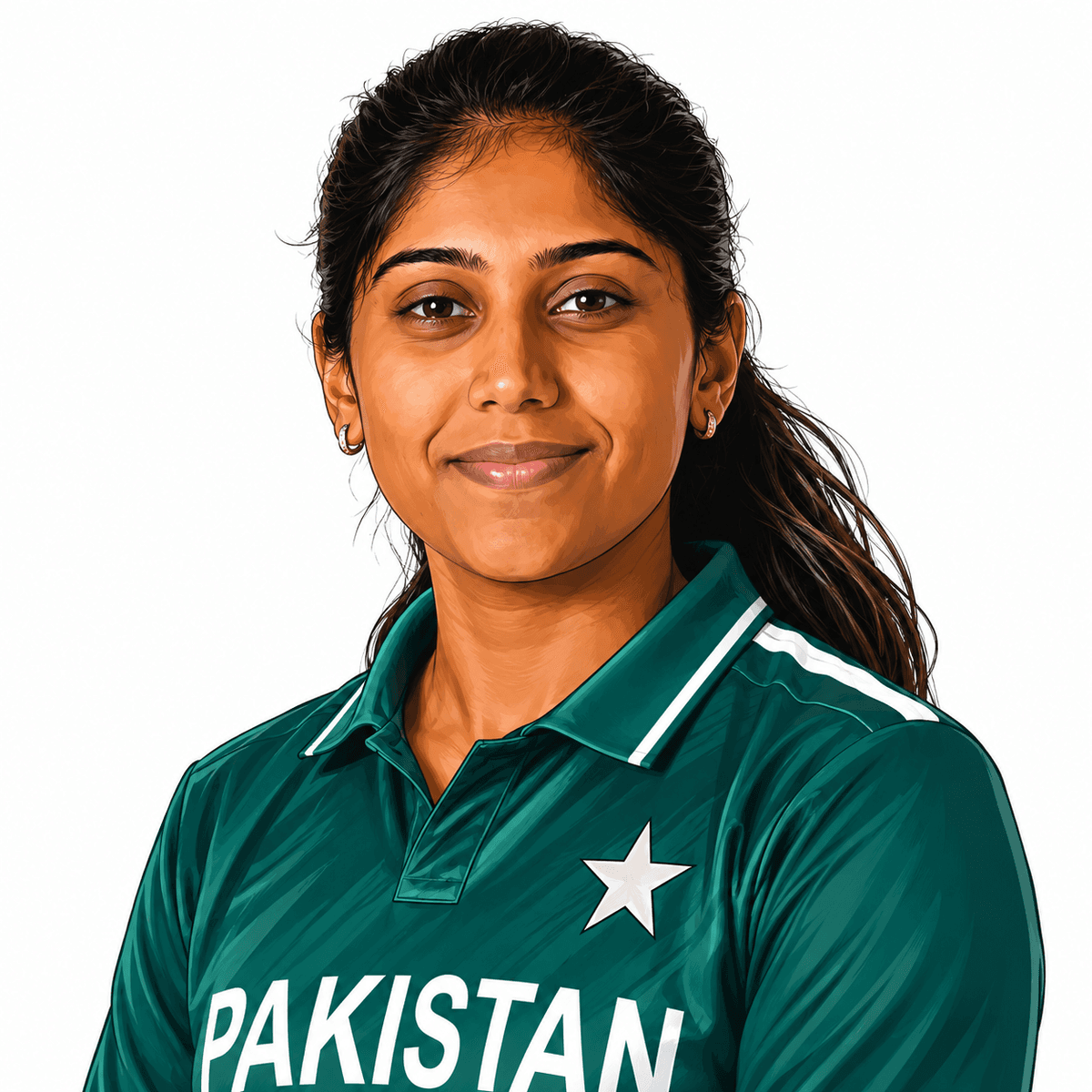 Ayesha Zafar batting for Pakistan Women cricket team