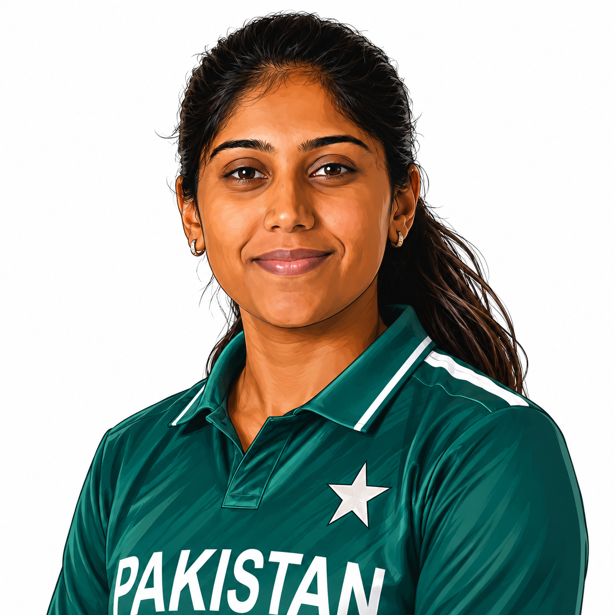 Ayesha Zafar batting for Pakistan Women cricket team